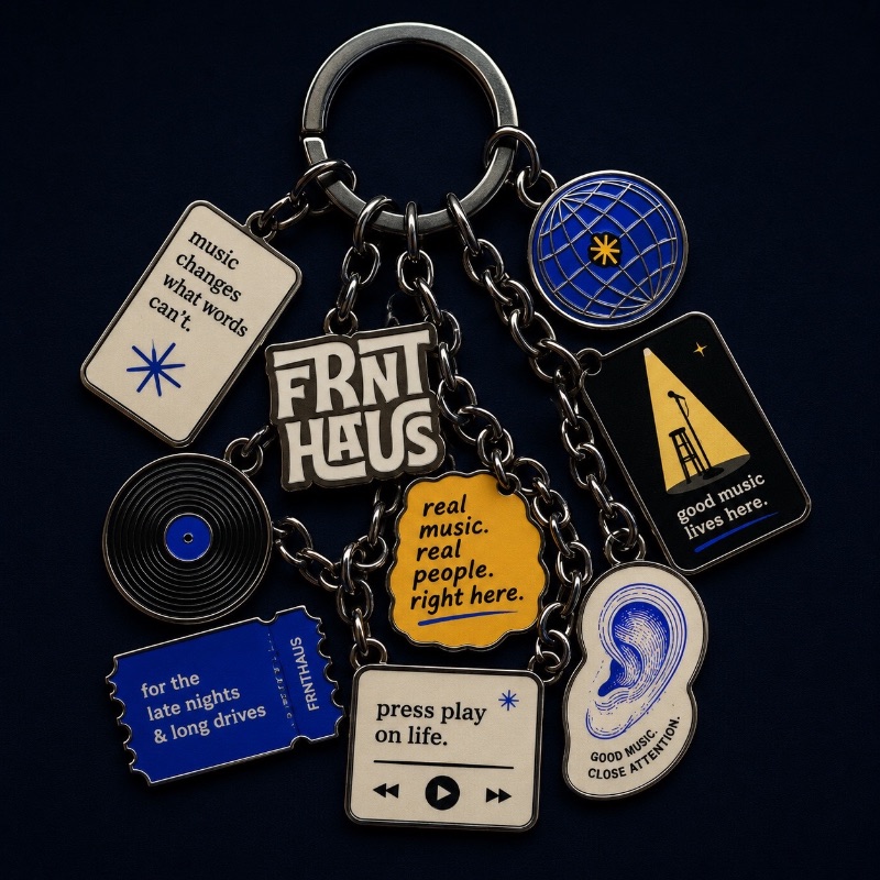 FRNTHAUS charm keyring